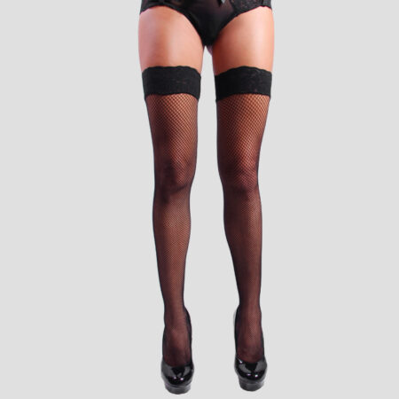 Medias Liguero malla con silicona 9004