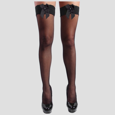 Medias Liguero malla con silicona 9005