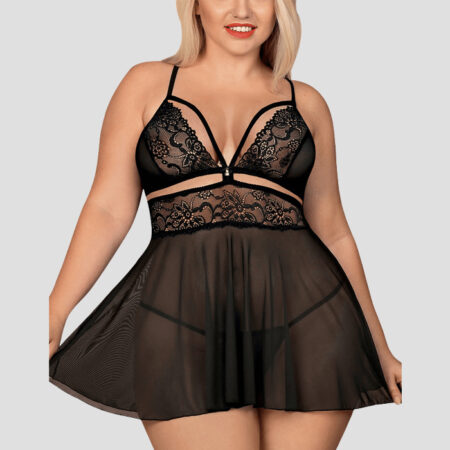 Baby doll negro talla plus 1013
