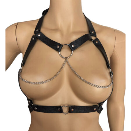 Arnés en cuerina sintética corazón 8010