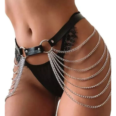 Arnés en cuerina sintética cadenas 8012
