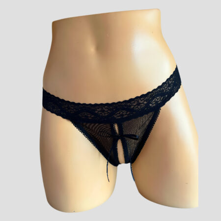 Panty abierto en mesh transparencia 1056